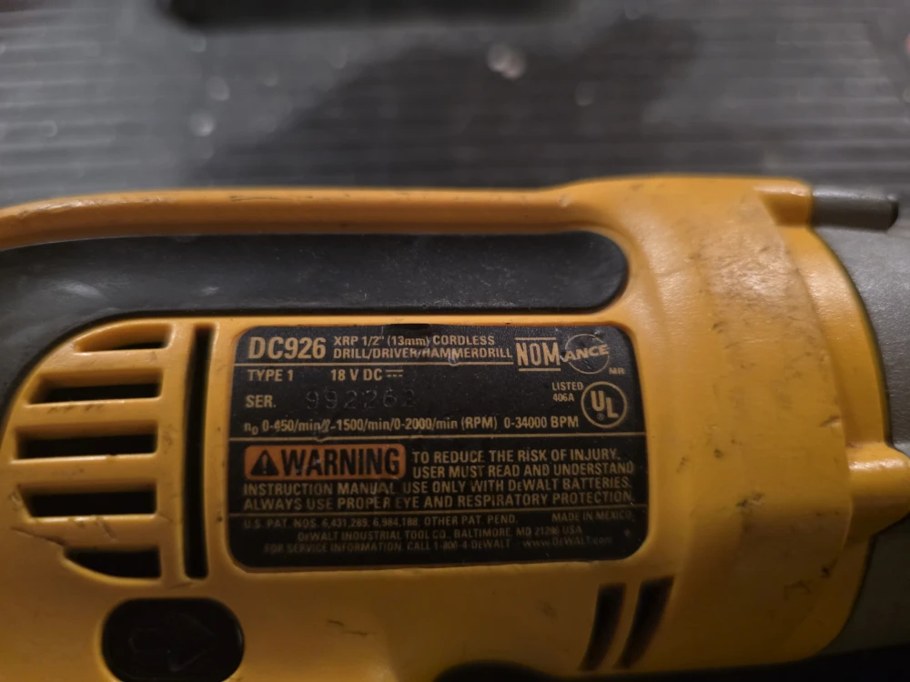 DeWalt DC926 18V Cordless Hammer Drill - photo 2