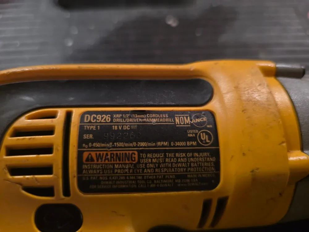 DeWalt DC926 18V Cordless Hammer Drill image indicator(2)