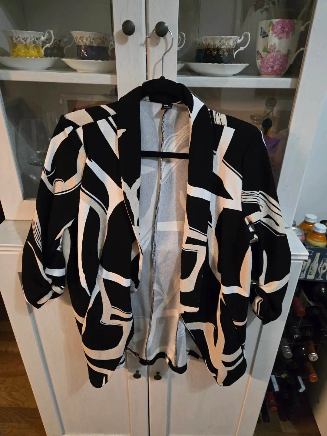 Firerie Graphic Print Shawl Neck Blazer