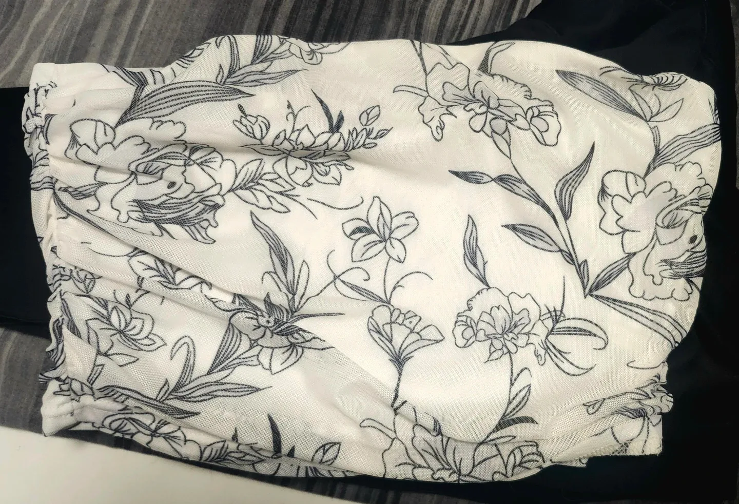 Floral Bandeau Top - Belly Crop/Tube-Top