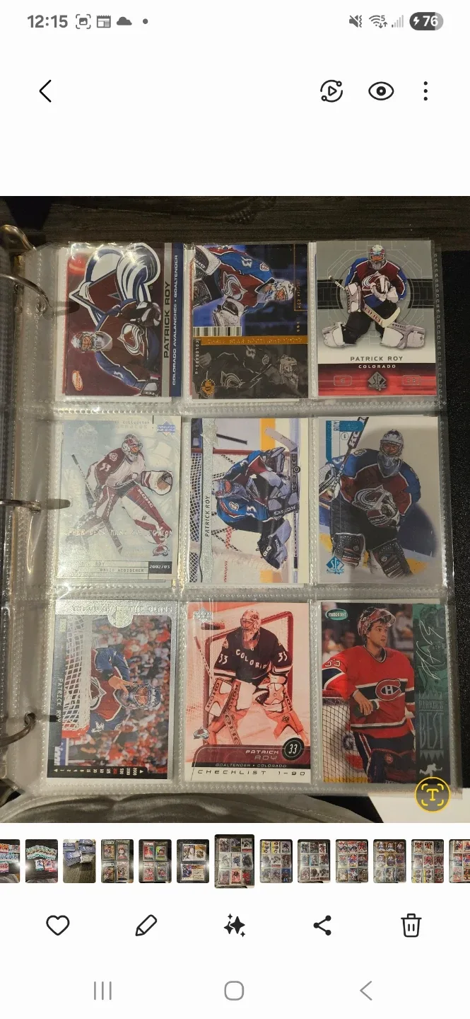 Hockey Trading Cards - Patrick Roy & Carey Price