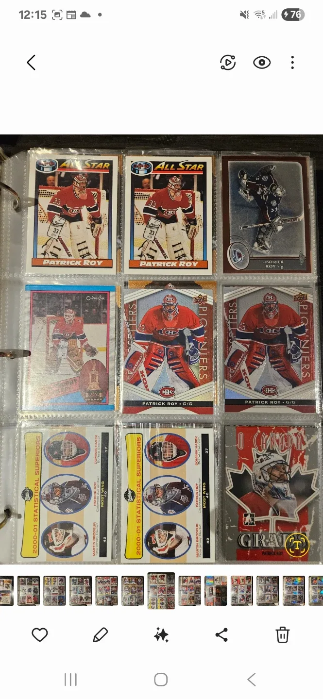 Hockey Trading Cards - Patrick Roy & Carey Price image indicator(6)