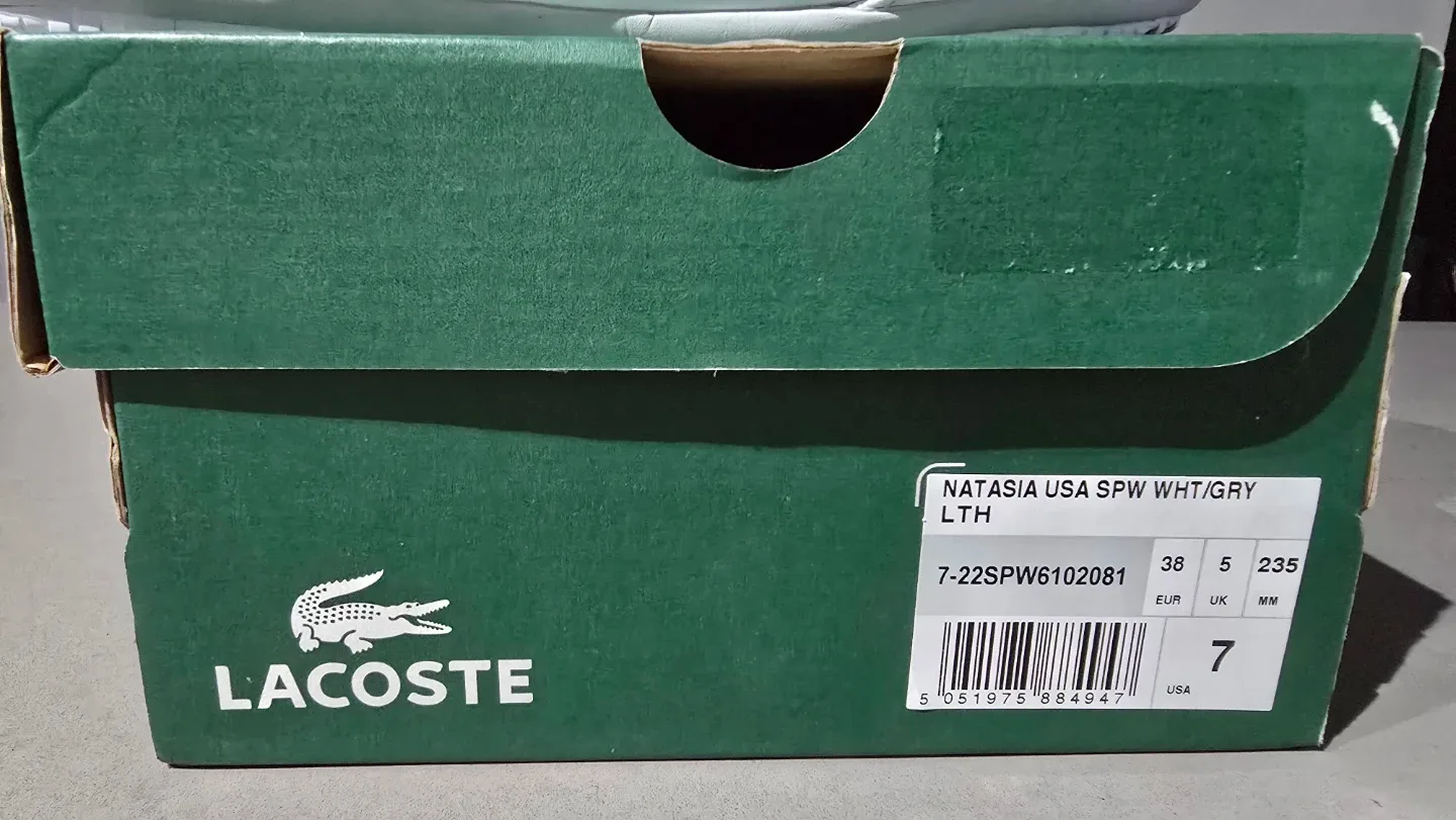 Brand New in Box- Ladies Lacoste Natasia Shoes Size 7 image indicator(3)
