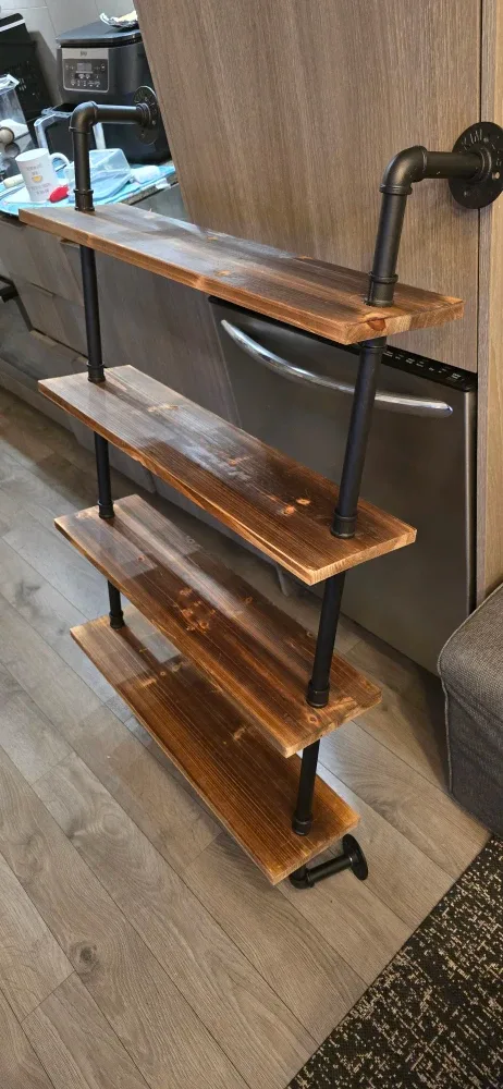 Industrial Style Wooden Shelf image indicator(2)