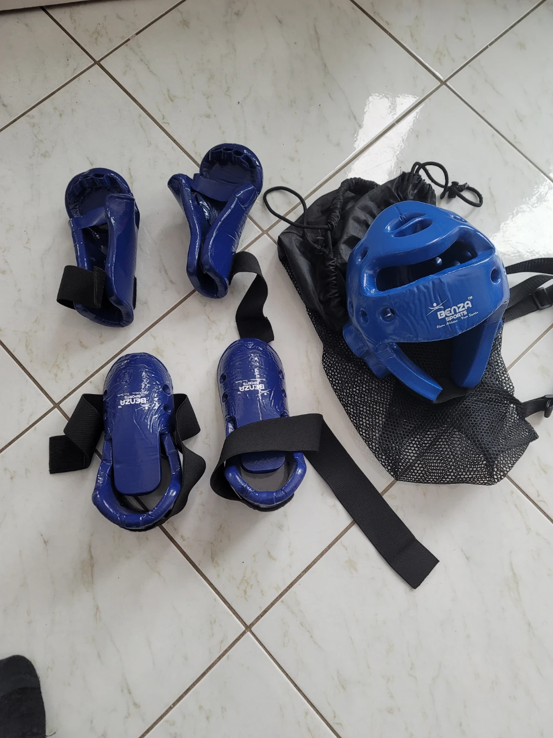 BENZA Sports Blue Martial Arts Protective Gear Set - photo 2
