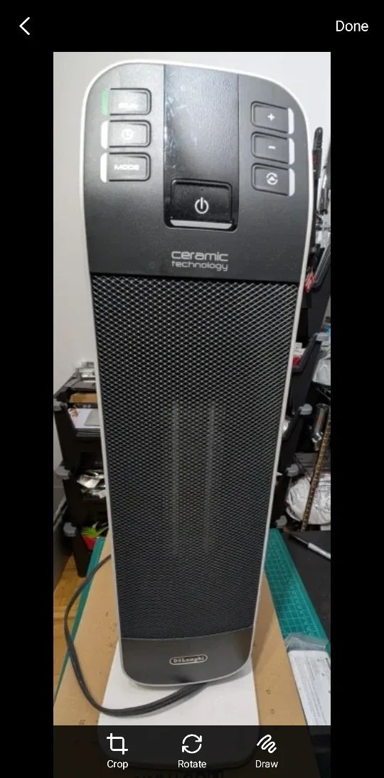 DeLonghi HFX65V15CA Ceramic Tower Heater BRAND NEW! image indicator(3)