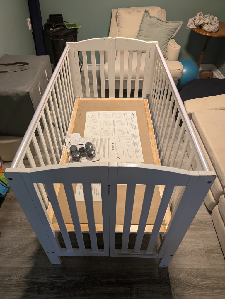 White Baby Crib - Gently Used