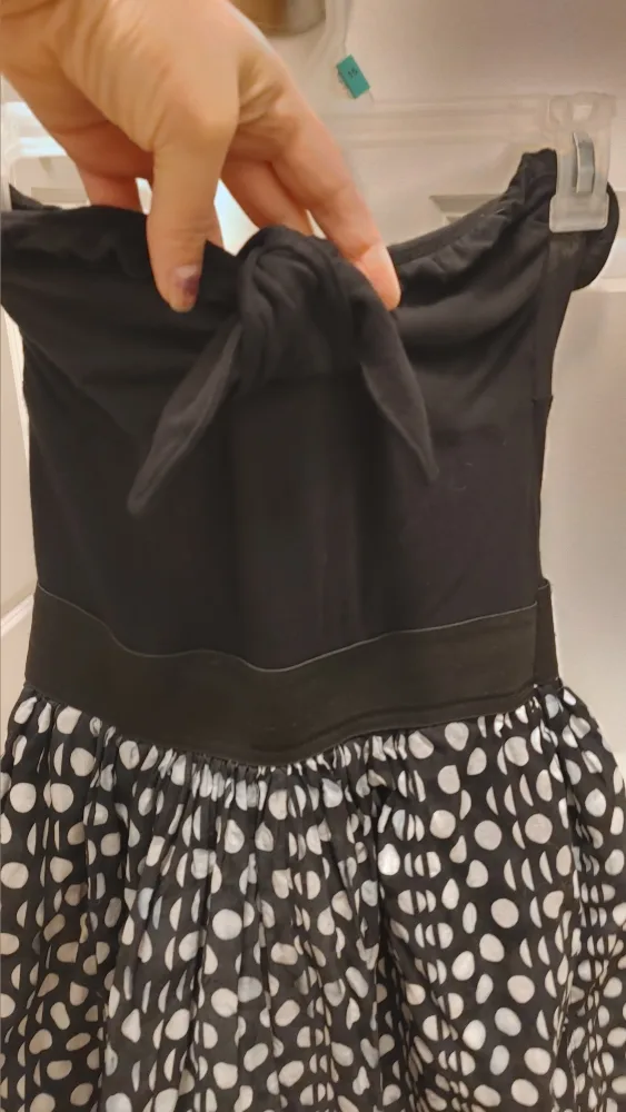 Black & White Polka Dot Dress size Medium image indicator(4)