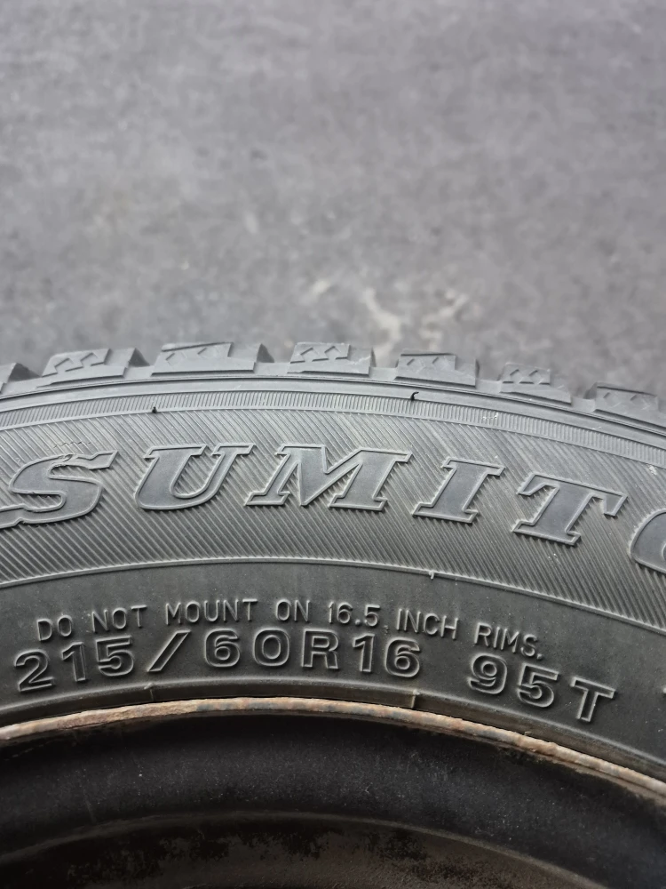 Used Winter Tires 215/60/R16  Bolt pattern: 5x108mm