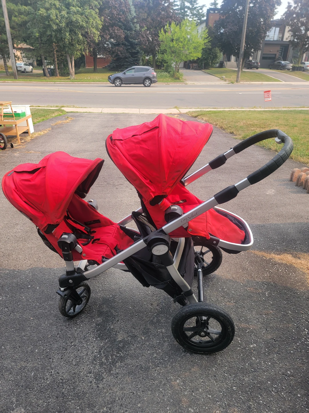 Baby Jogger City Select Double Stroller - Red