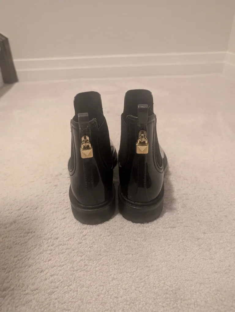 Michael Michael Kors Black Rain Boots