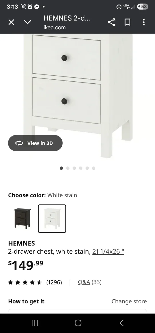 2 ikea hemness night stands image indicator(3)