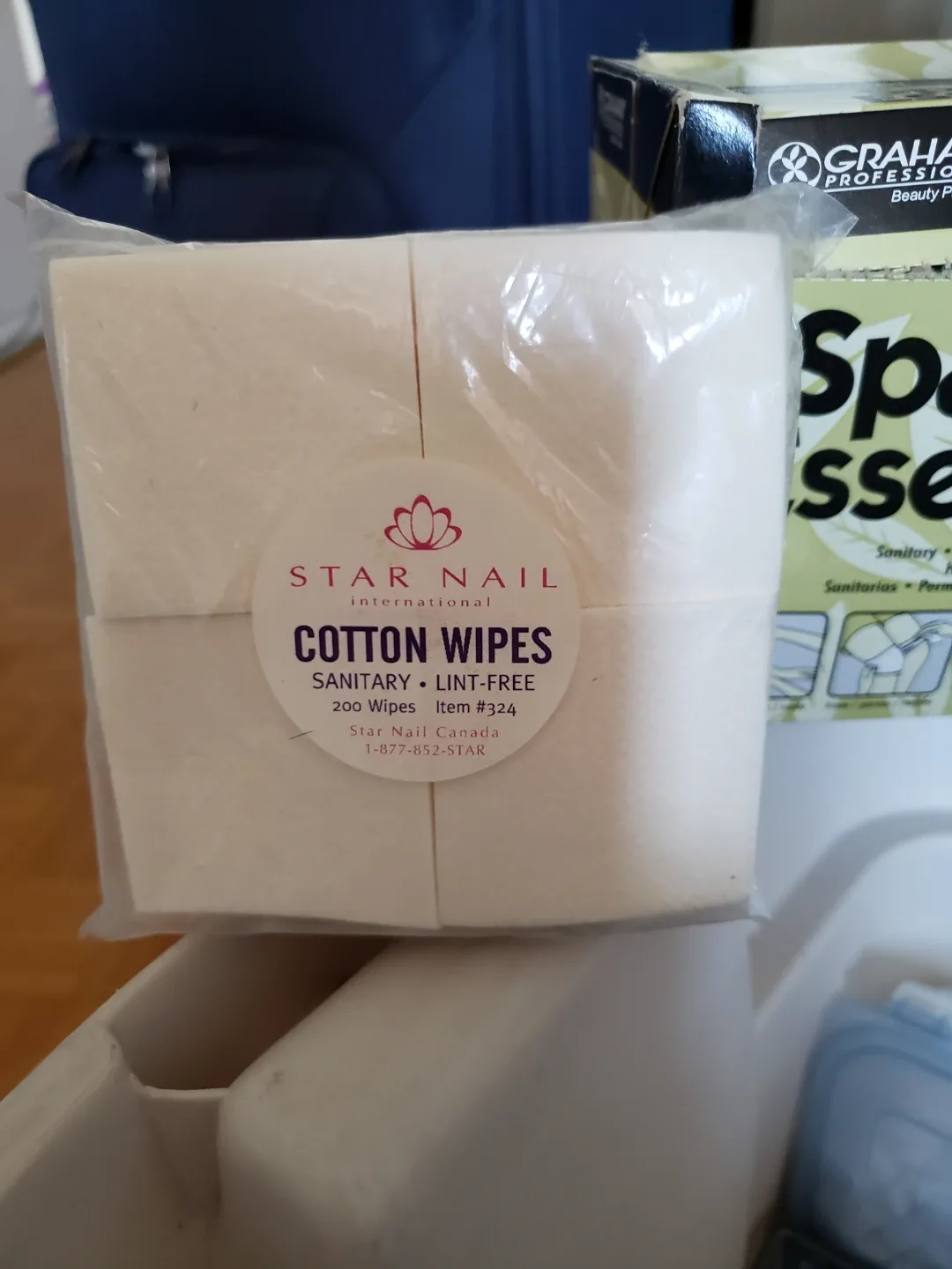Star Nail Cotton Wipes & Graham Spa Essentials