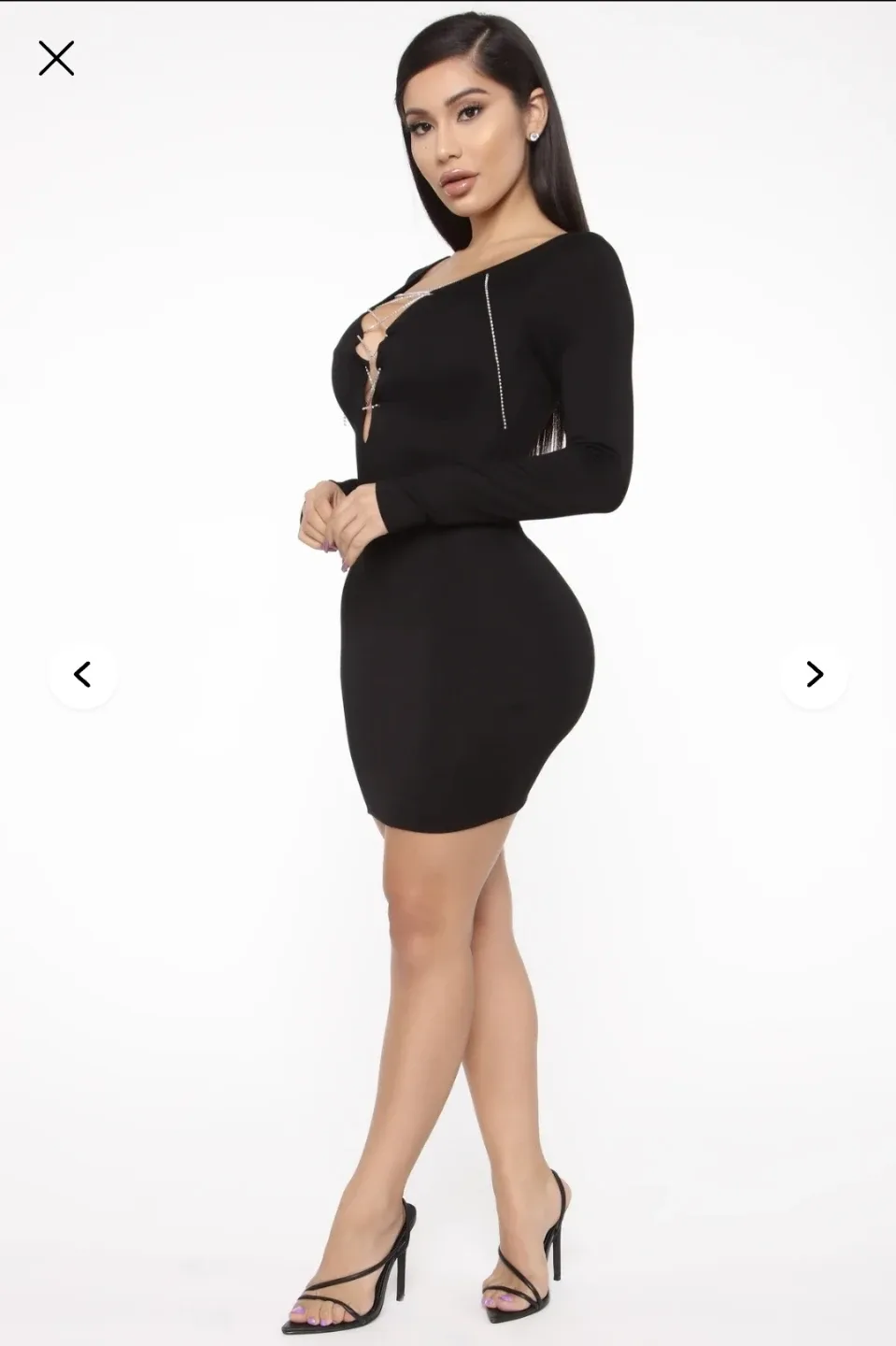 Fashion Nova Black Mini Dresses XS image indicator(4)