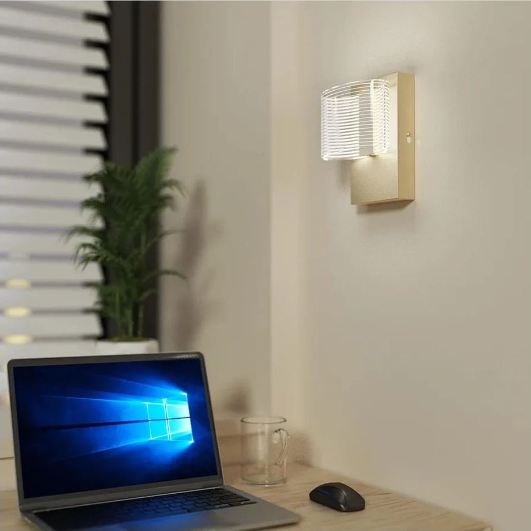 Modern LED Wall Sconce - Gold - photo 3