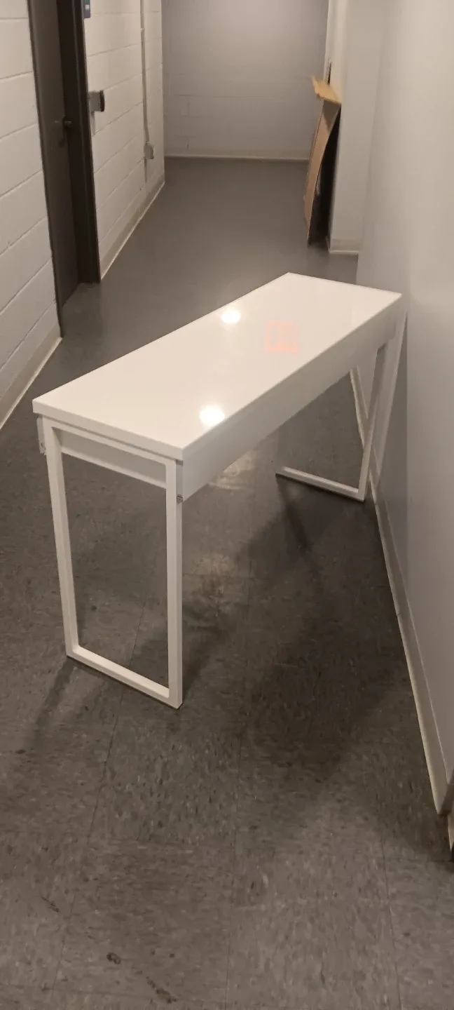 IKEA BESTA Burs White Desk with Drawers image indicator(2)