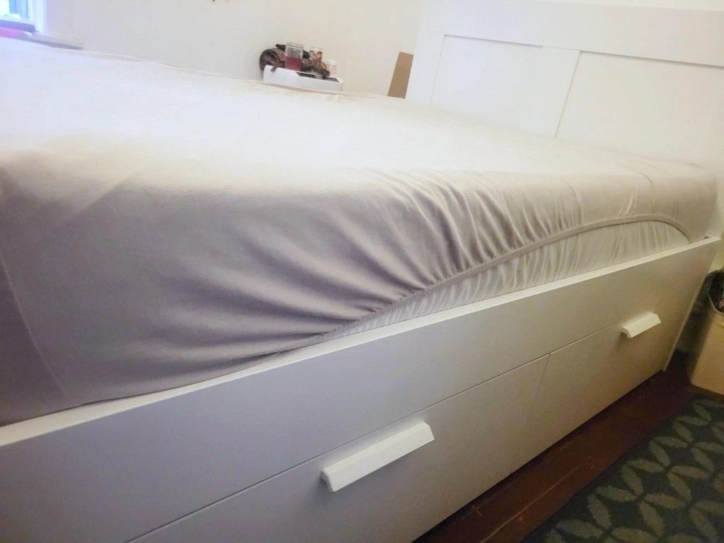 Ikea Brimnes Full Bedframe, Headboard, Mattress - photo 3