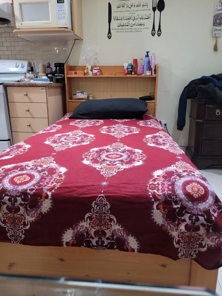 Twin Bed Frame with Headboard Shelf - photo 2