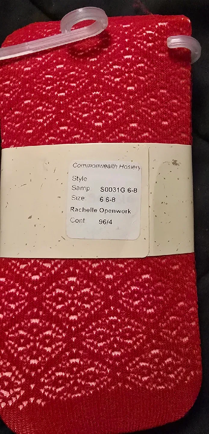 NEW! Renaissance Red Kids Tights! Size 6 - 8 image indicator(3)