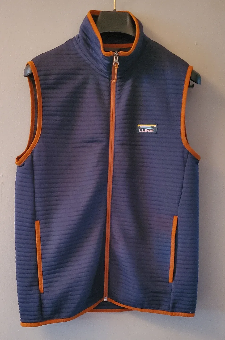 L.L.Bean Airlight Navy Blue Vest - Size S