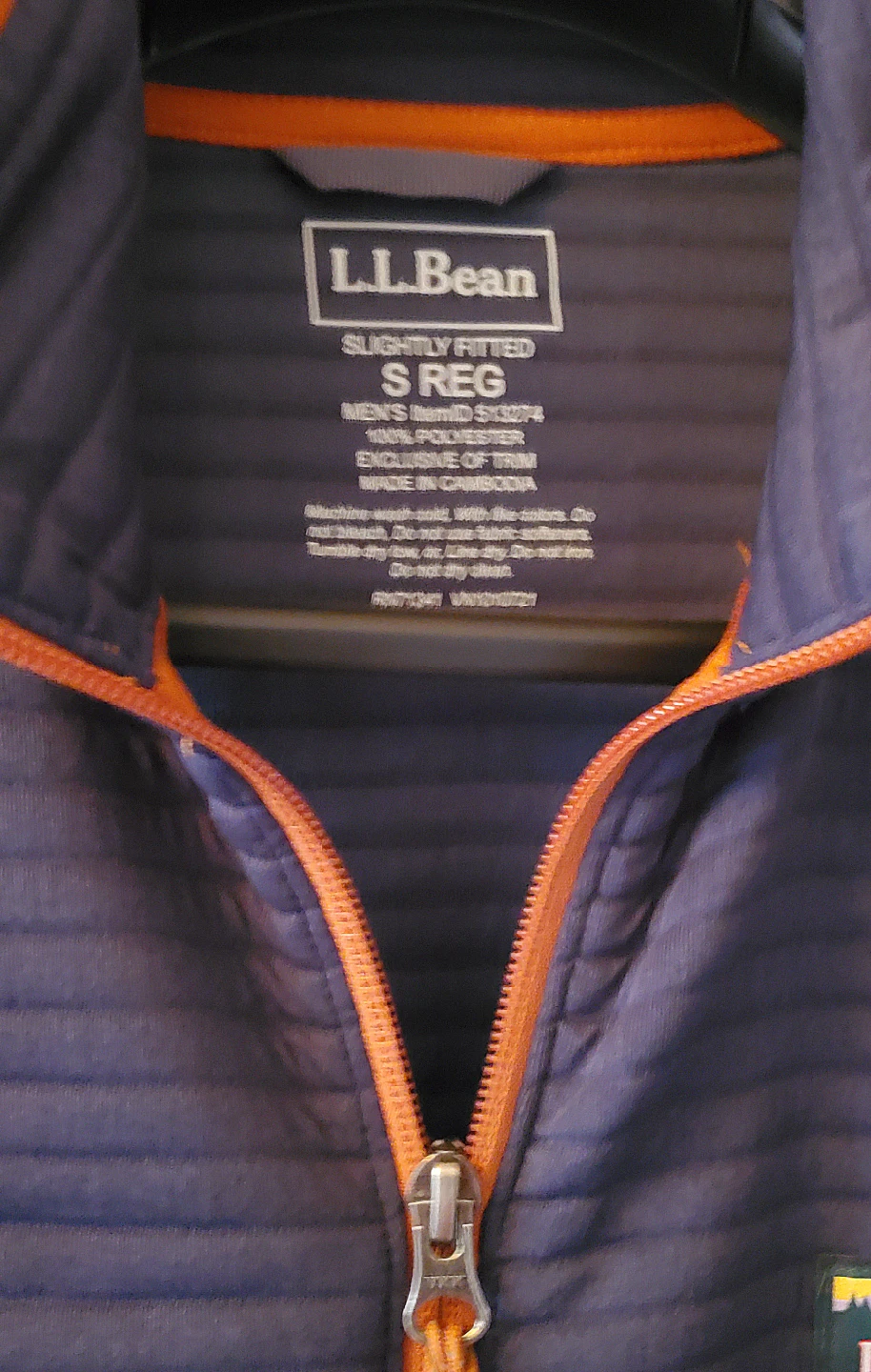L.L.Bean Airlight Navy Blue Vest - Size S - photo 2