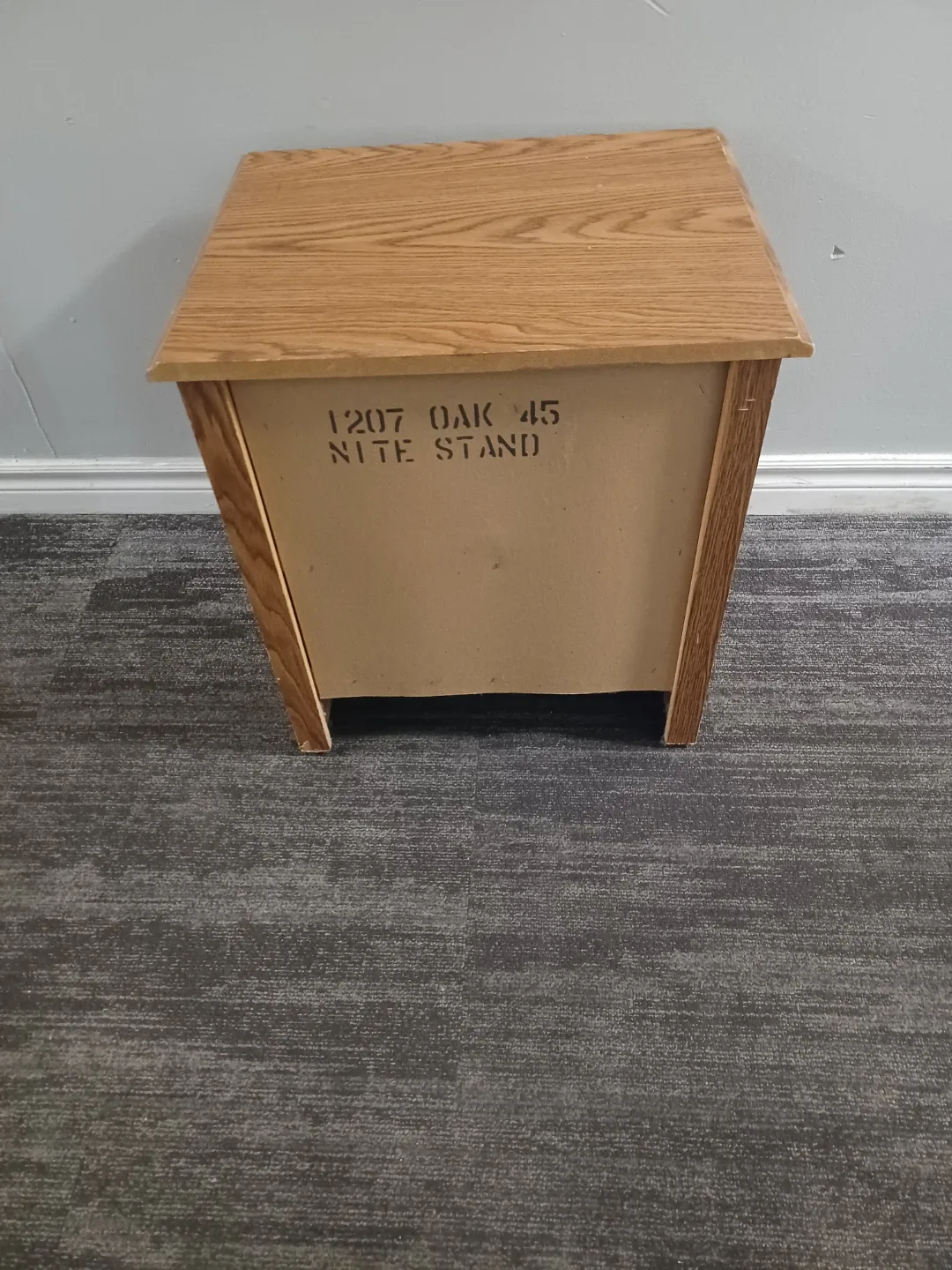 Wood Nightstand with Two Drawers image indicator(10)