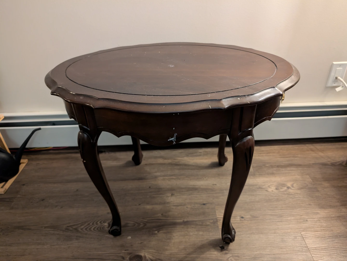 Dark Brown Wooden Side Table - photo 2