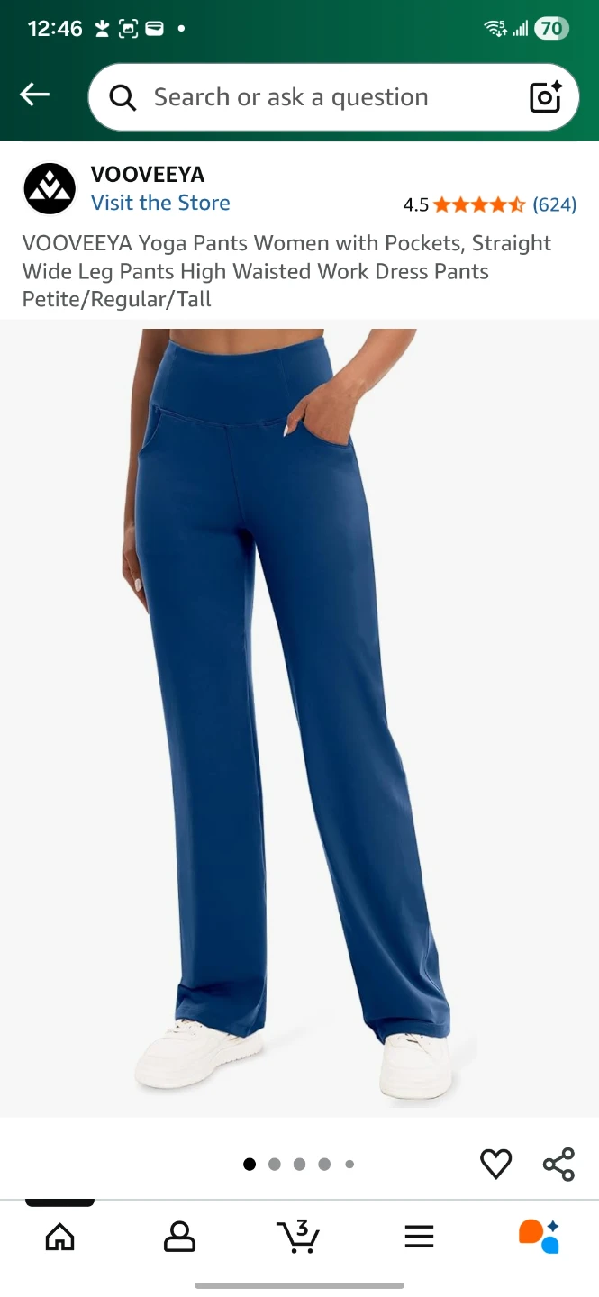VOOVEEYA Yoga Pants - Navy Blue XL
