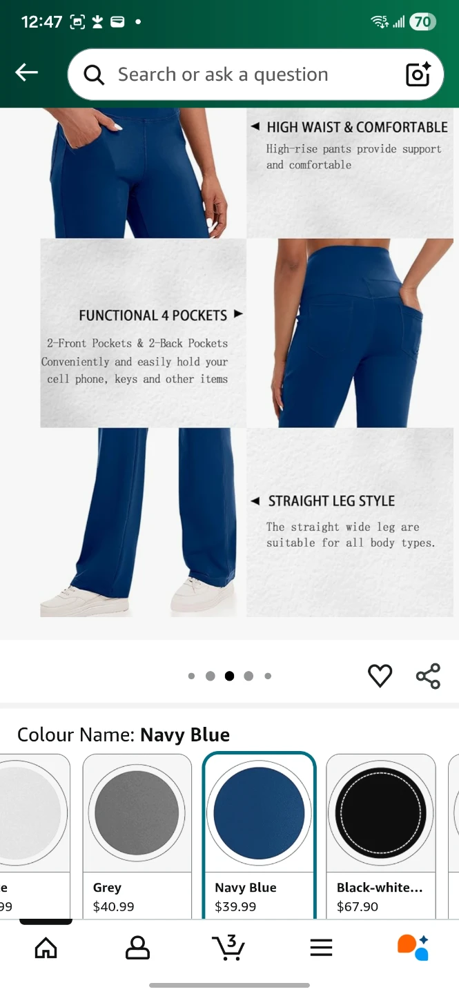 VOOVEEYA Yoga Pants - Navy Blue XL - photo 5