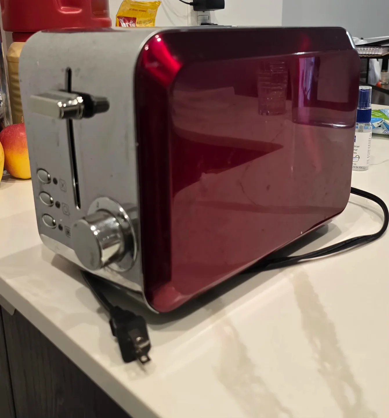 Toaster - Red & Silver image indicator(2)