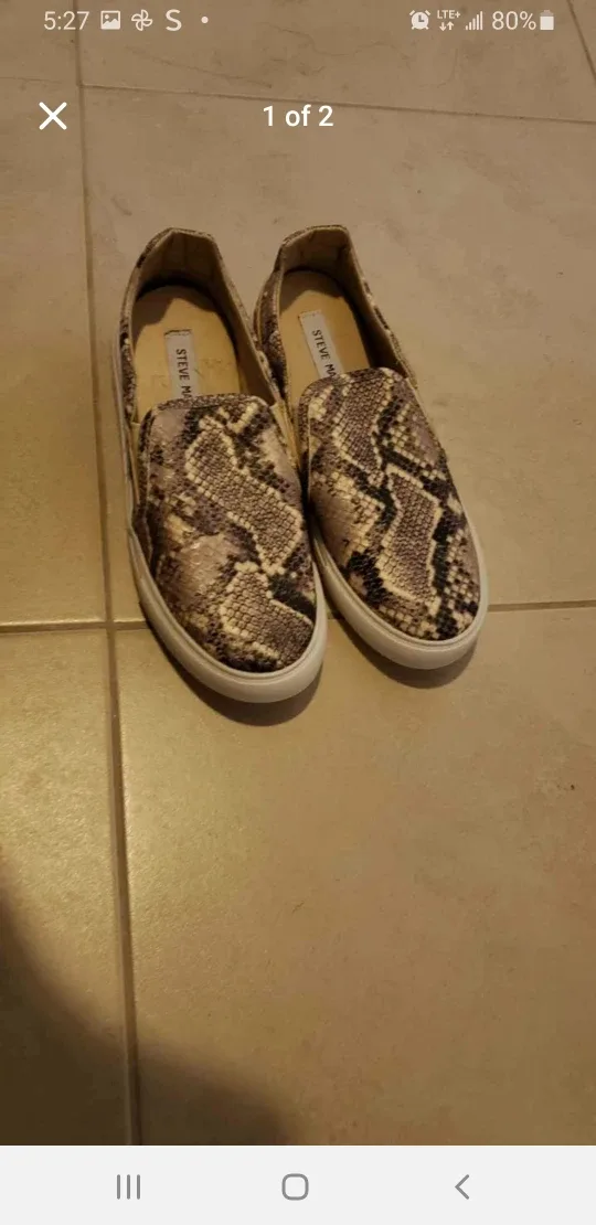 Steve Madden Snakeskin Slip-on Sneakers