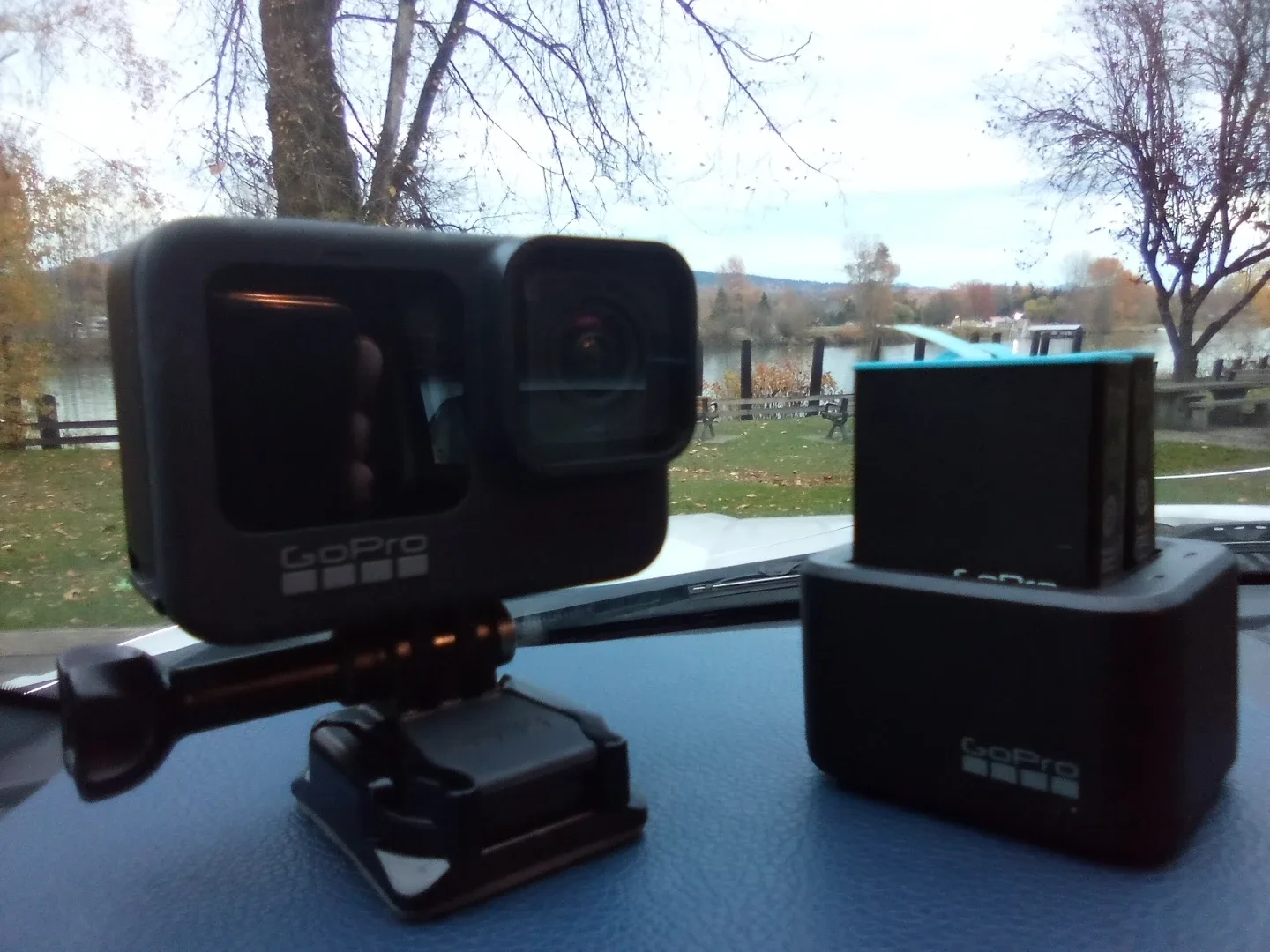 GoPro HERO9 Black Action Camera (batteries, charger & case)