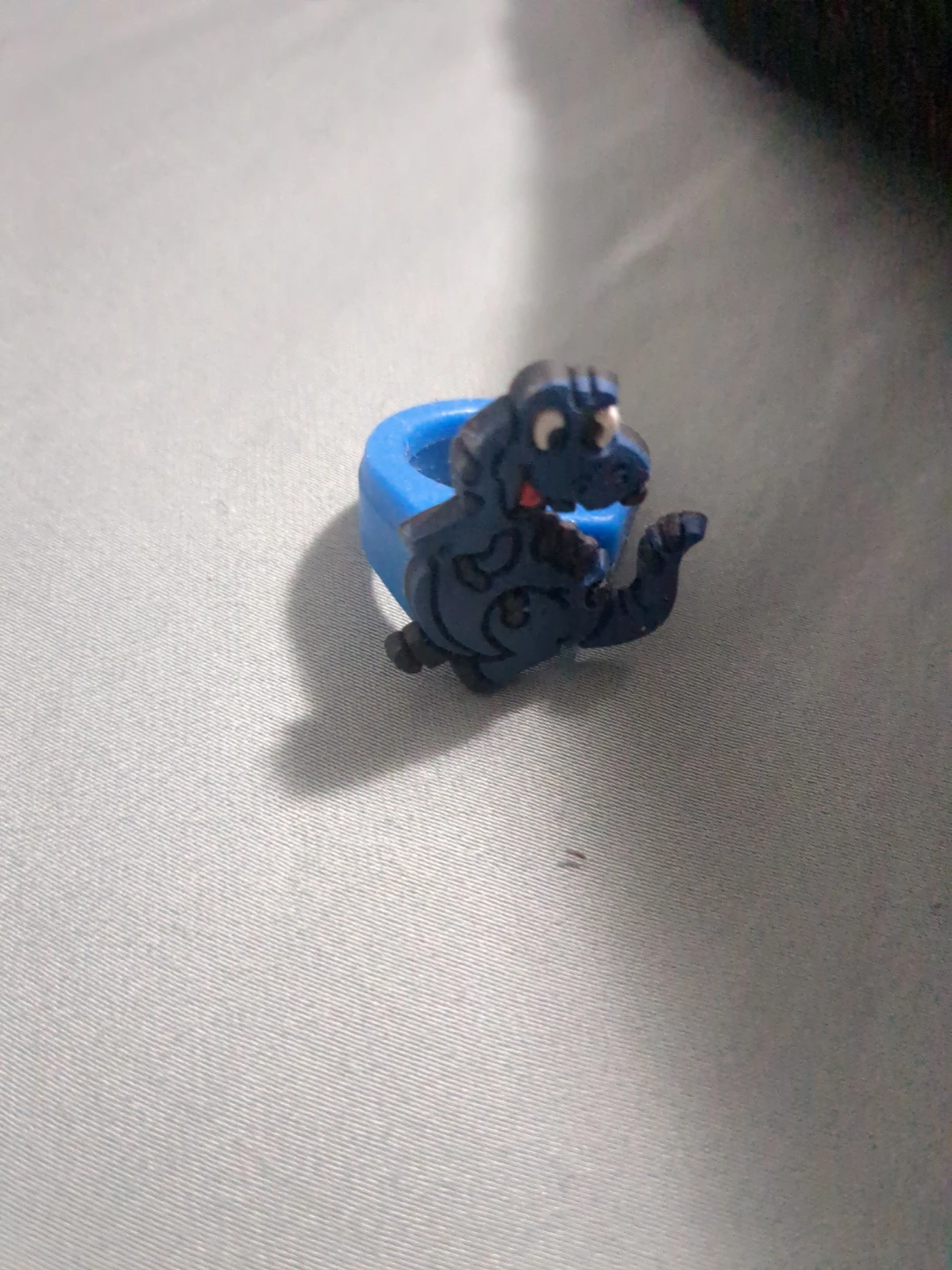 Blue dinosaur Ring