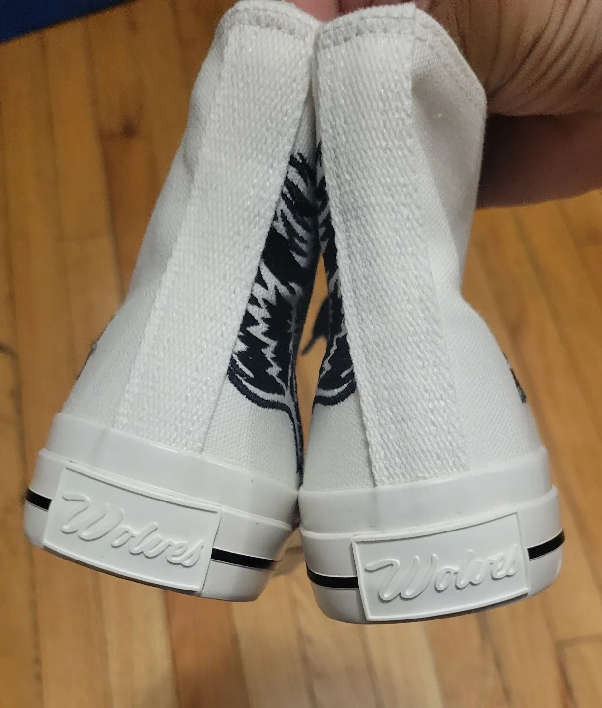 Wolves Club White High Top Sneakers size 5 men image indicator(3)