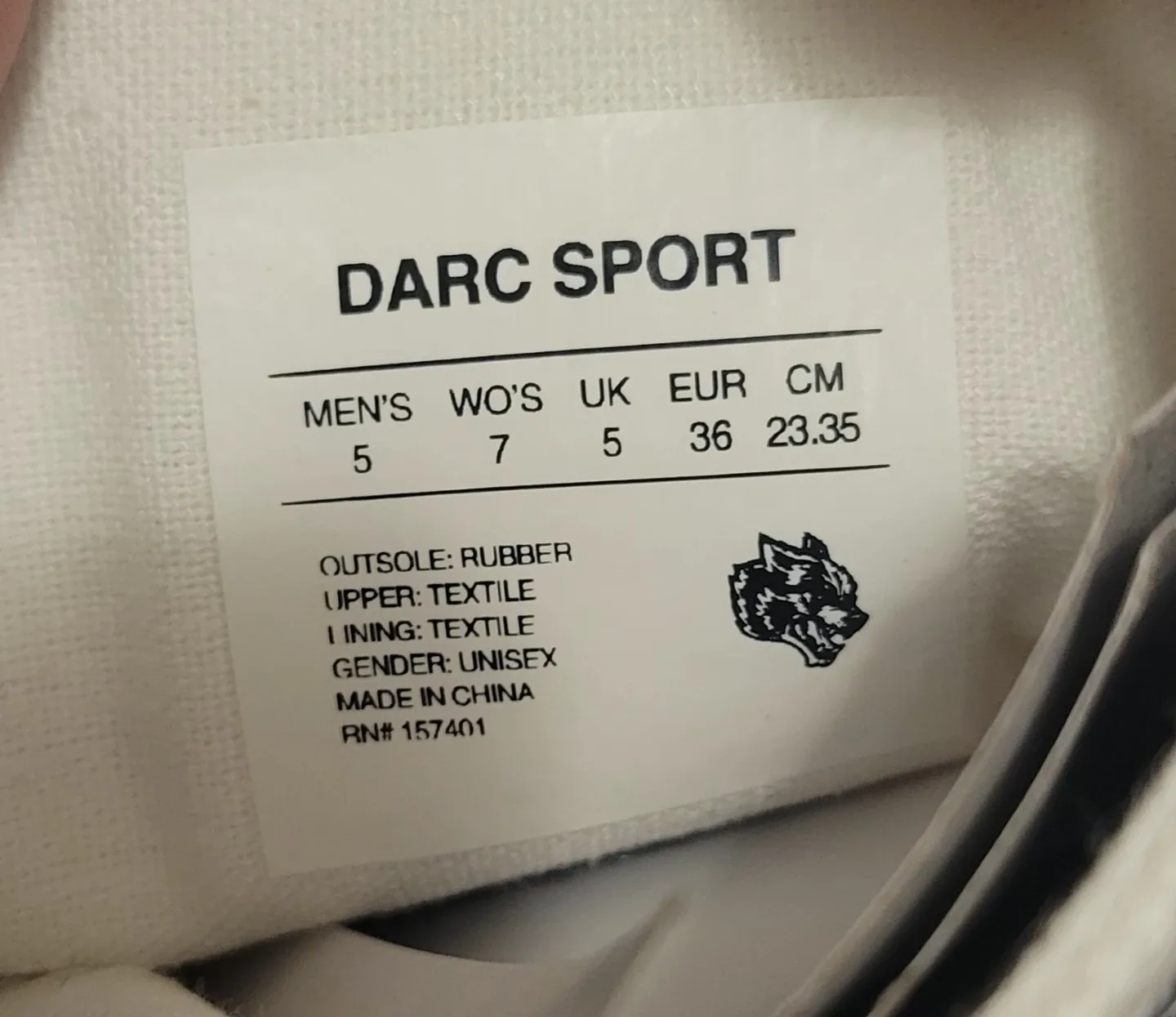 Wolves Club White High Top Sneakers size 5 men image indicator(7)