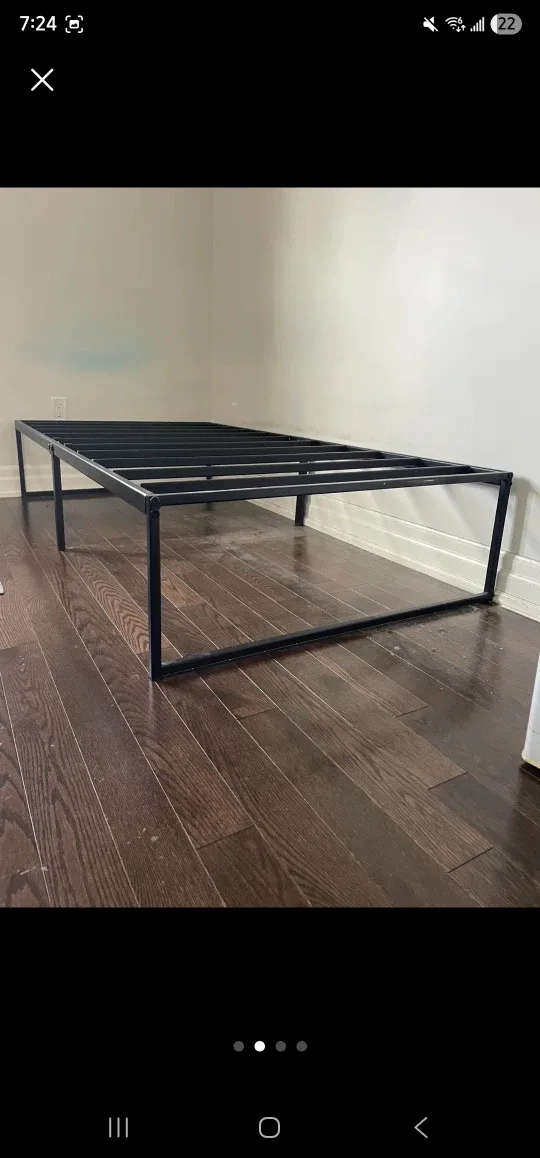 Black Metal twin bed frame