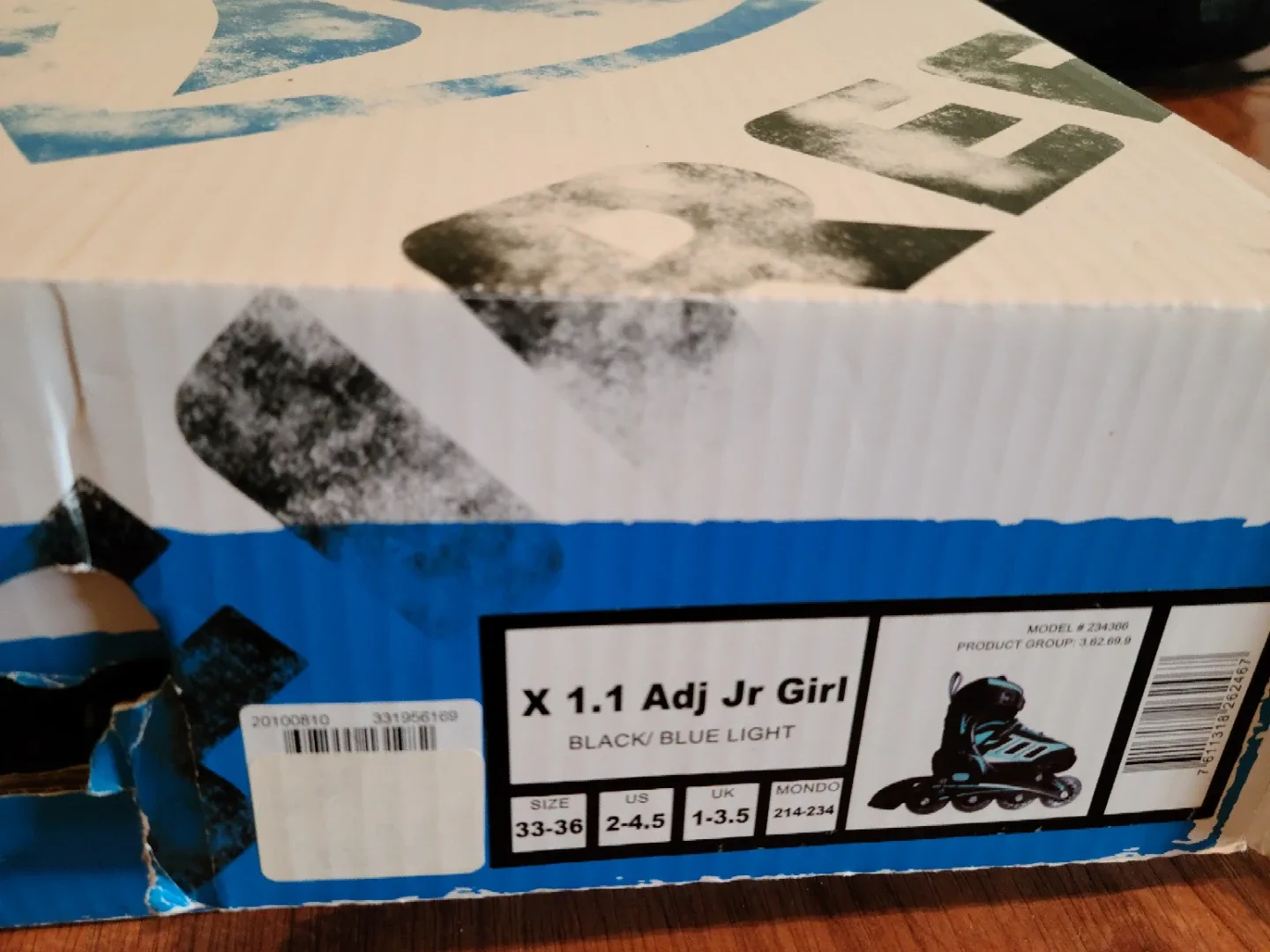 Firefly X 1.1 Adj Jr Girl Roller Blades Size 1-3.5 US image indicator(3)