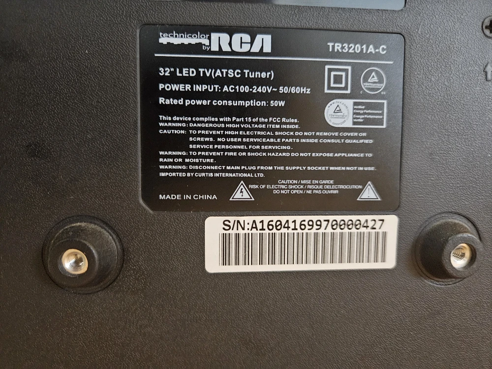 RCA 32" LED TV - Model TR3201A-C - photo 3