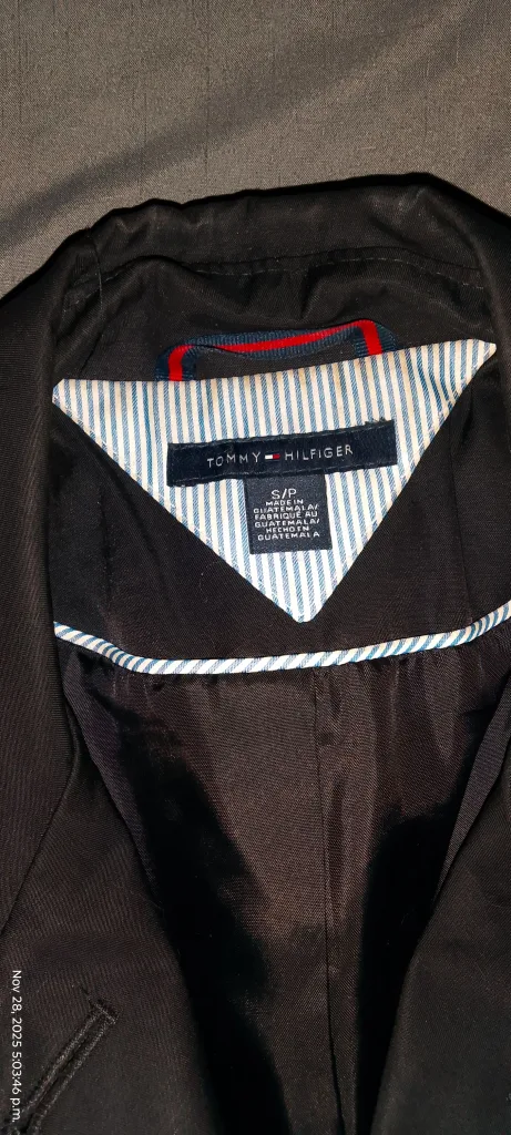 Tommy Hilfiger Black Trench Coat image indicator(2)