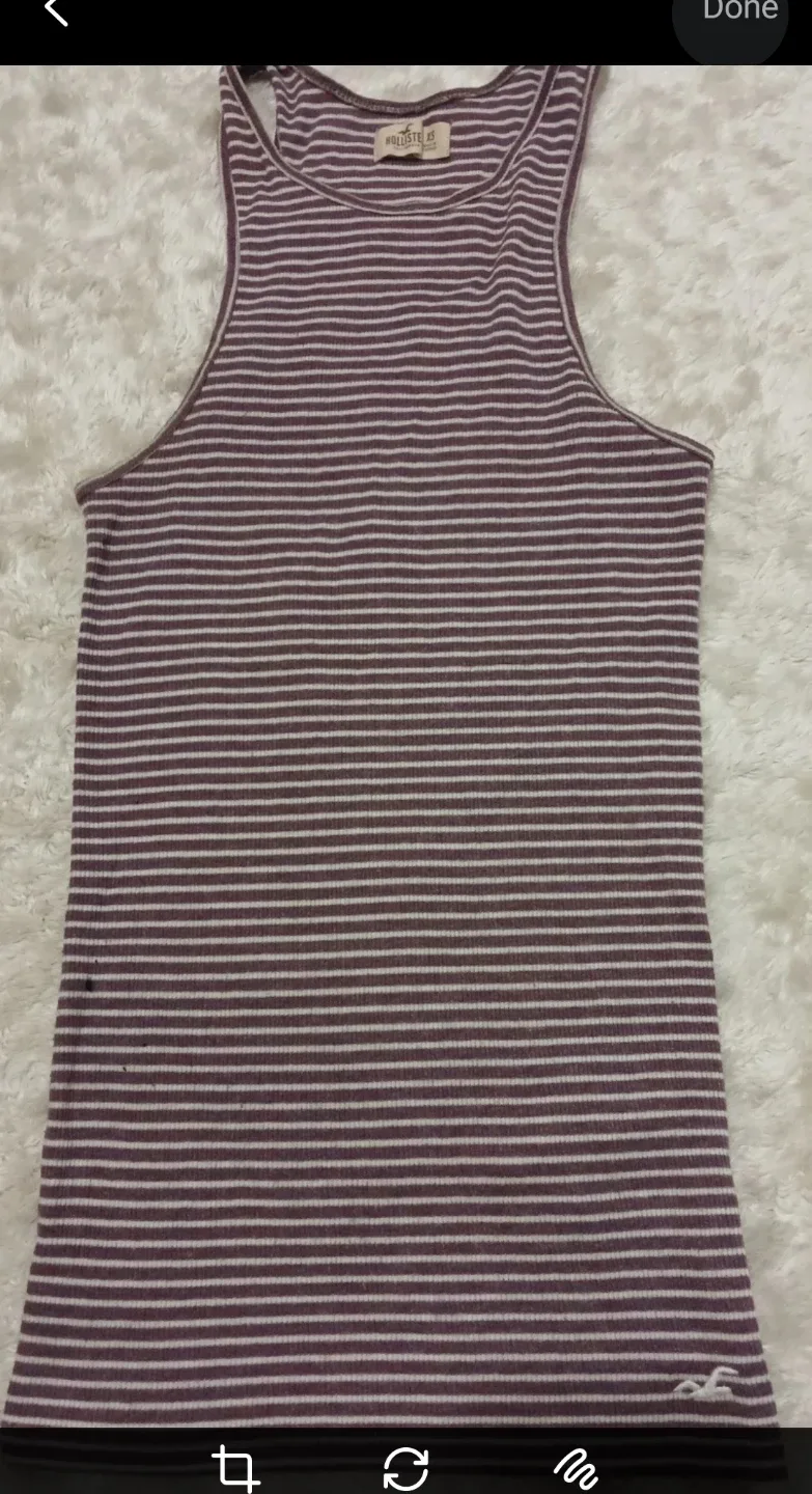 Hollister XS Purple Striped Tank Top image indicator(2)
