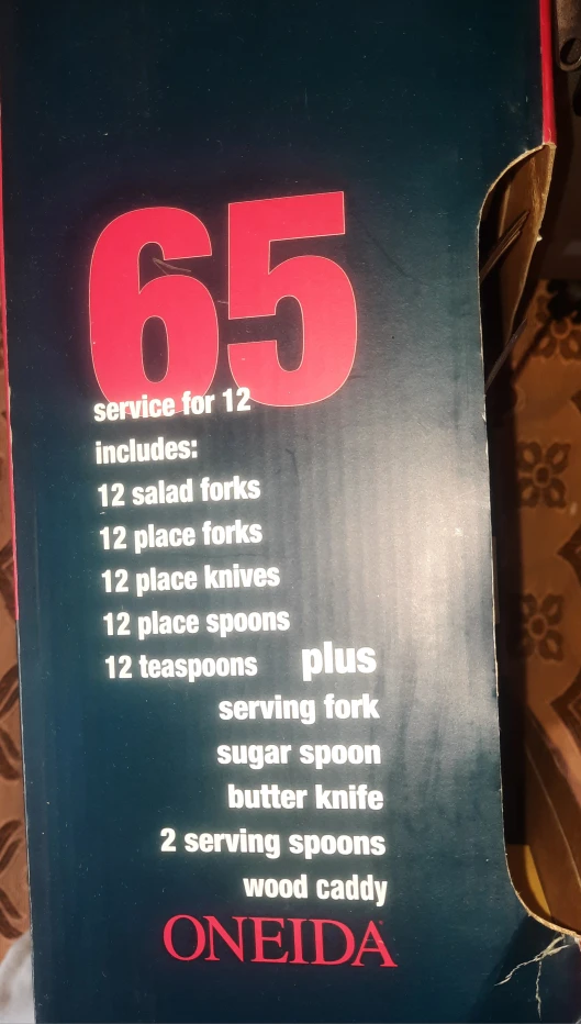 Oneida 65-Piece Stainless Steel Flatware Set - photo 3