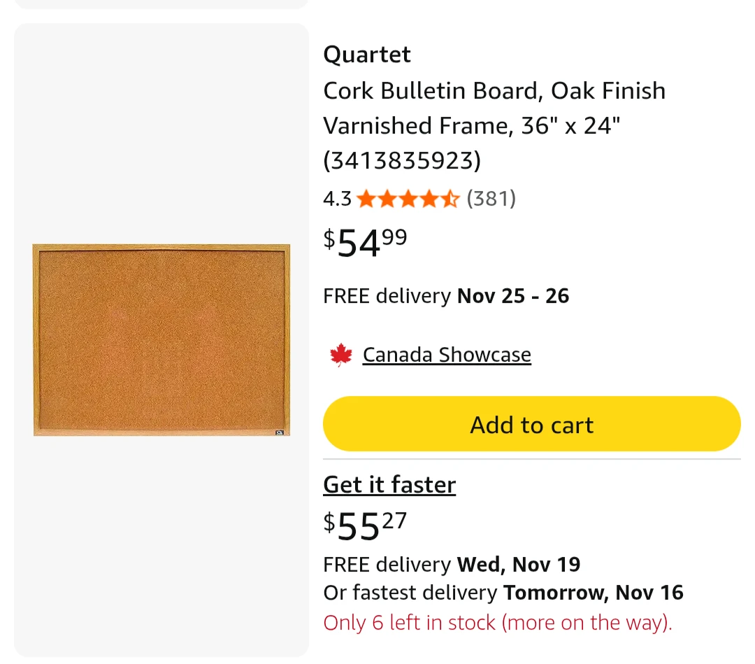 (BiG SIZE) Quartet Cork Board 36" x 24" - photo 2