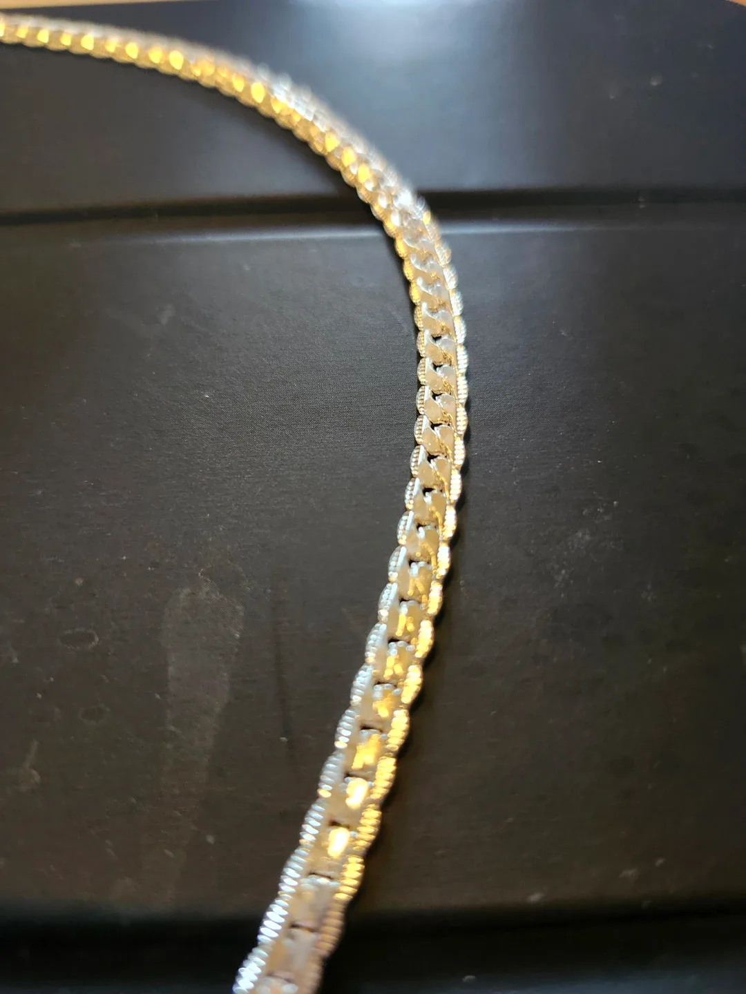 Sterling Silver 925 Plated Chain Necklace image indicator(2)