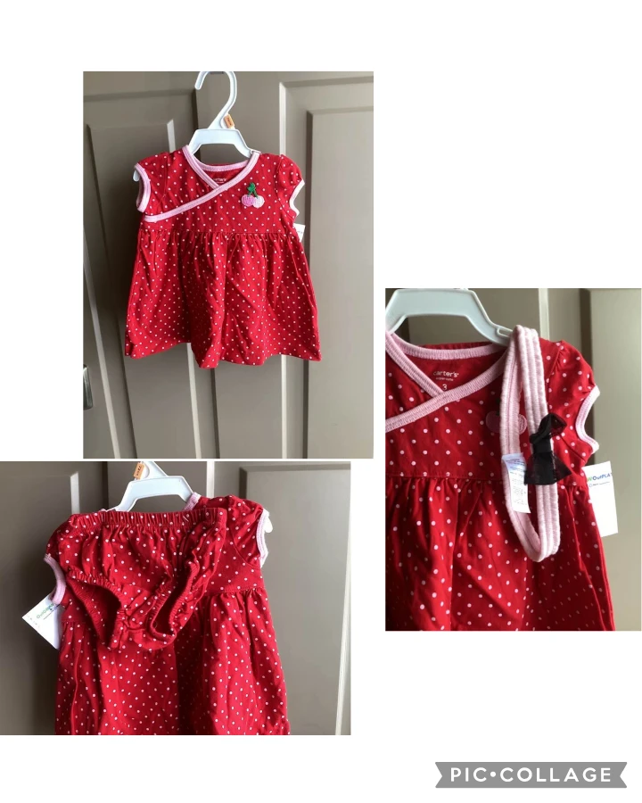 Girls sz 3-6 months dresses, $3 each - photo 2