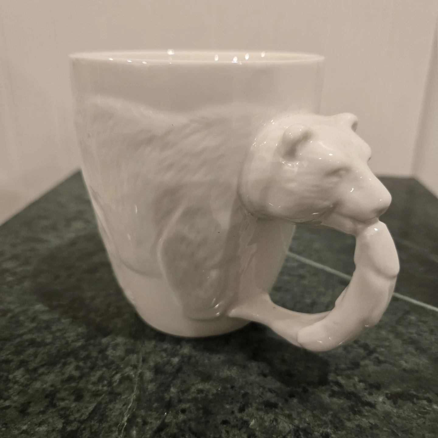 3D Polar Bear with Fish Mug