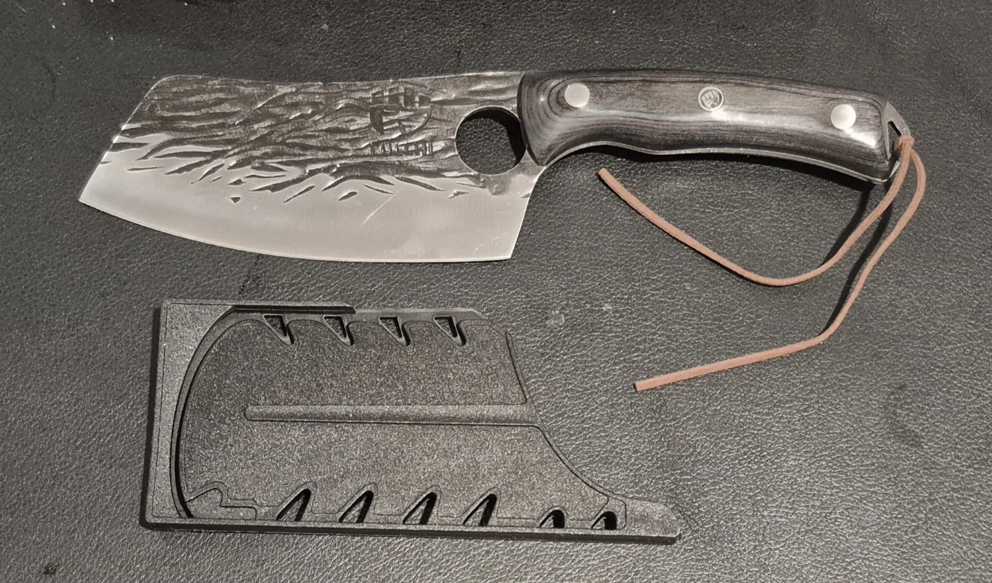FULLHI Full Tang Butcher Chef Cleaver with Sheath New - photo 4