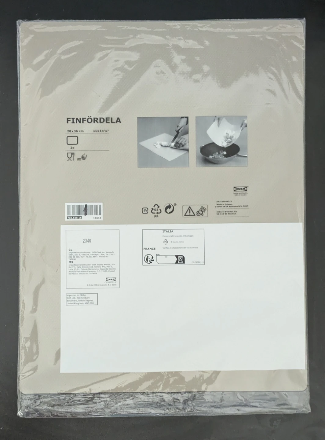 🥕 Brand New IKEA Finfördela Set of 2 Cutting Board 28x36cm