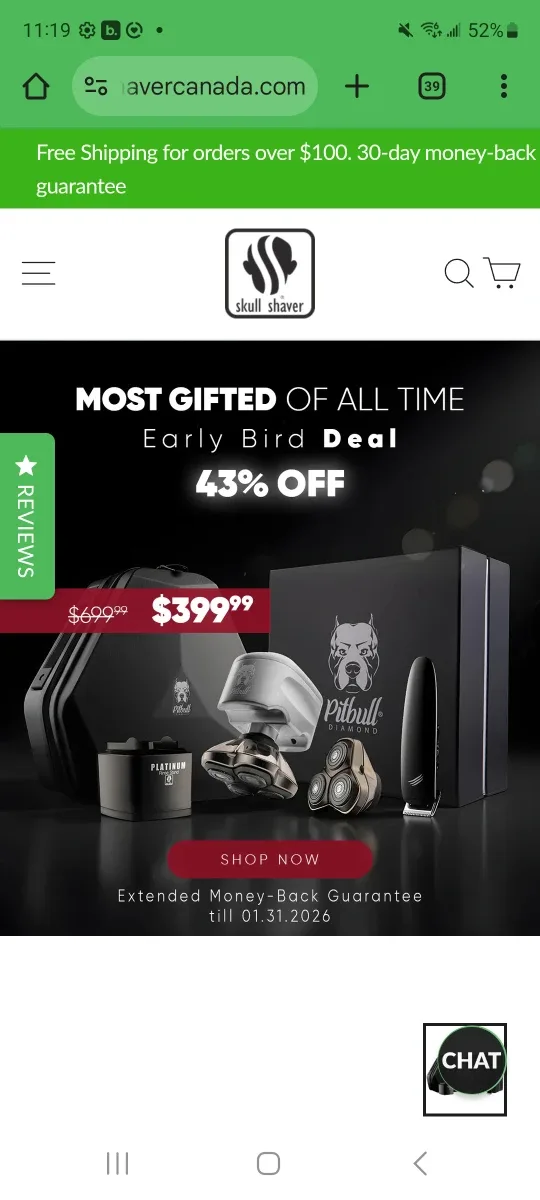 Brand New Pitbull Diamond Shaver with Travel Case image indicator(8)