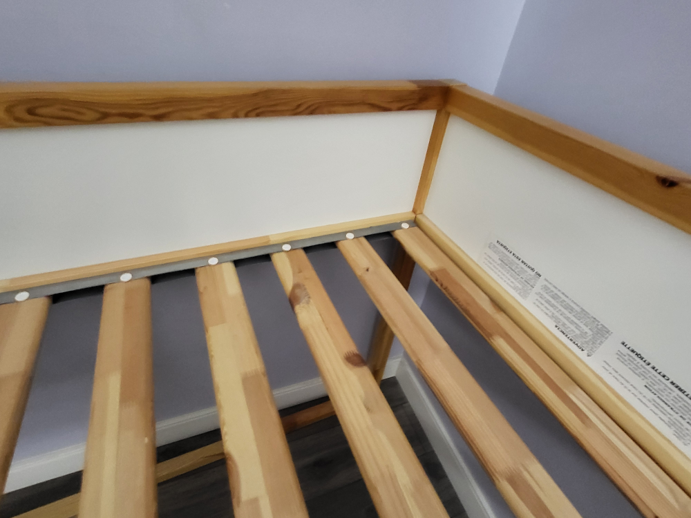 IKEA Loft Bed Frame - Wood & White