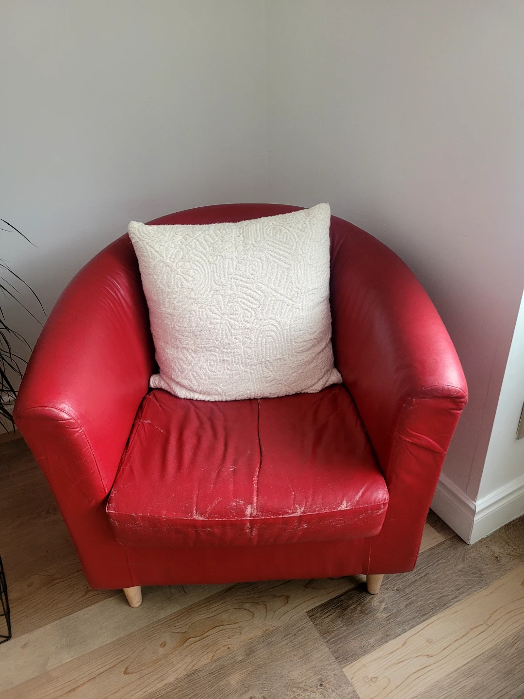 Home Decor: Red Armchair